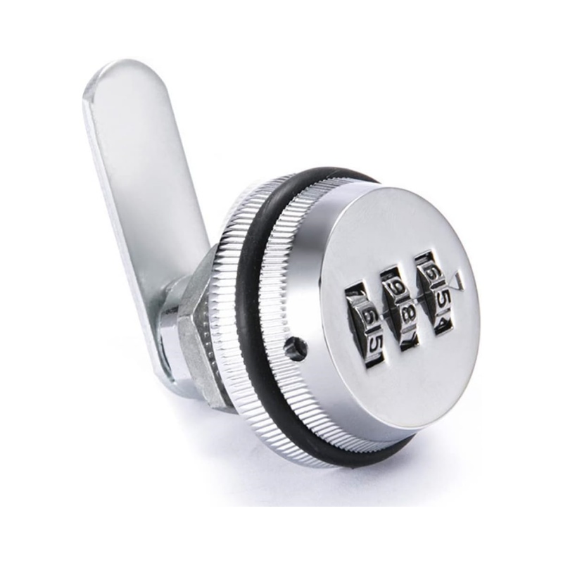 Ms7100z Code Lock Zinc Alloy Mechanical Dial Keyless 3 Digit Cabinet Code Lock Combination Cam Lock Digital Code Keyless Furniture