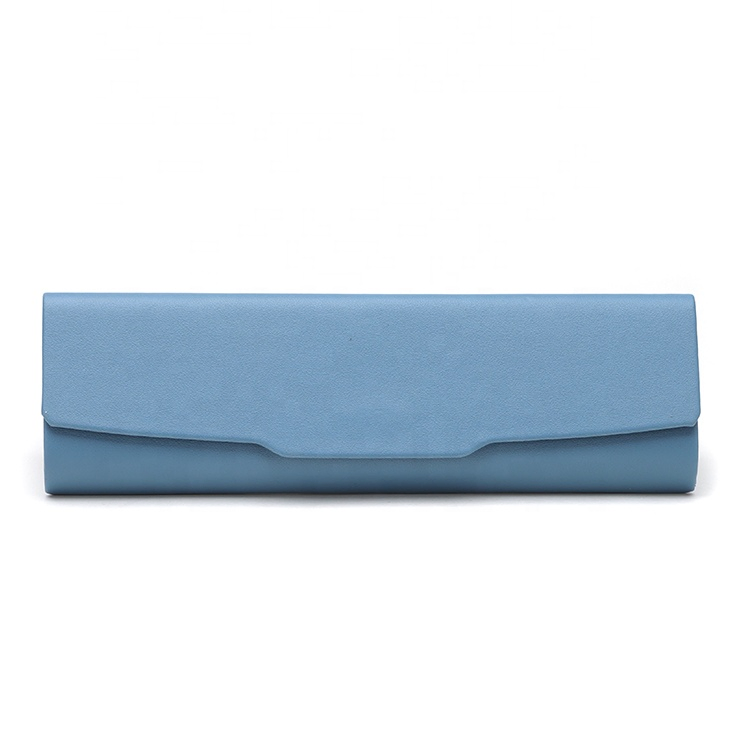 Factory Wholesale Triangle Handmade Sunglasses Folding Box Custom Logo Leather Glasses Case Soft Bag_Algz_16001732