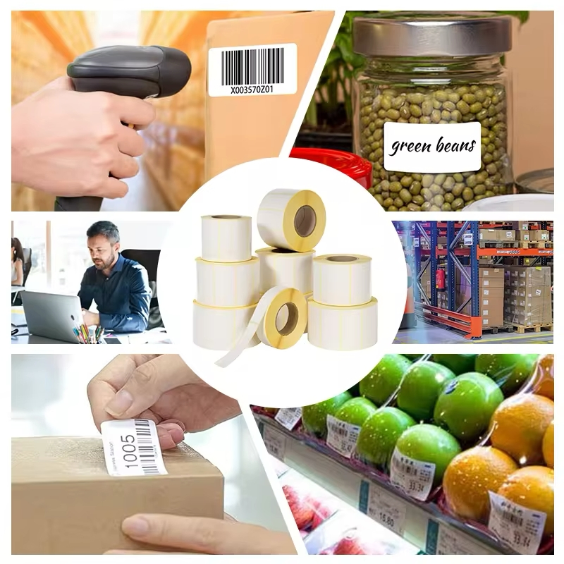 100X150 Thermal Top 4X6 Barcode Shipping Label Self Adhesive Yellow Liner Labels