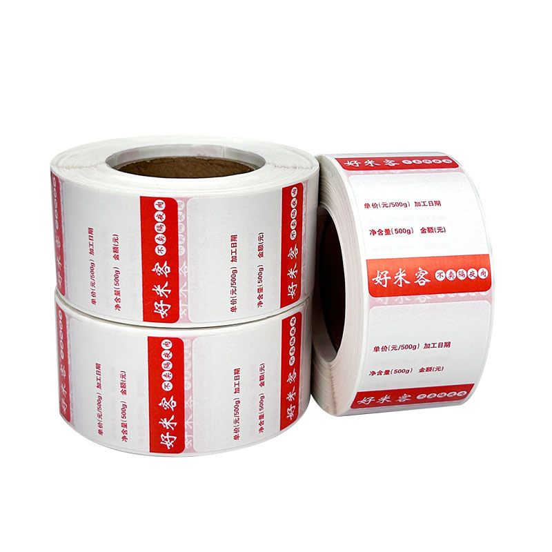 Custom Waterproof Thermal Labels - Self-Adhesive with Color Choices