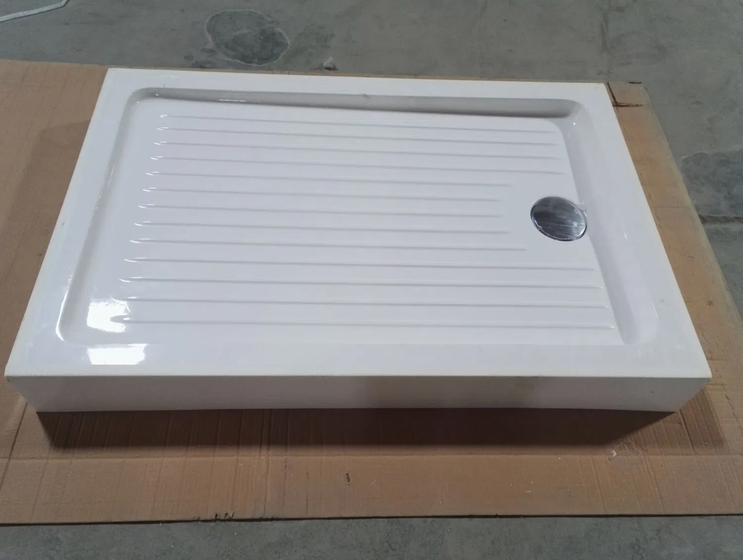 White ABS 1200 Rectangular Anti Slip Shower Tray