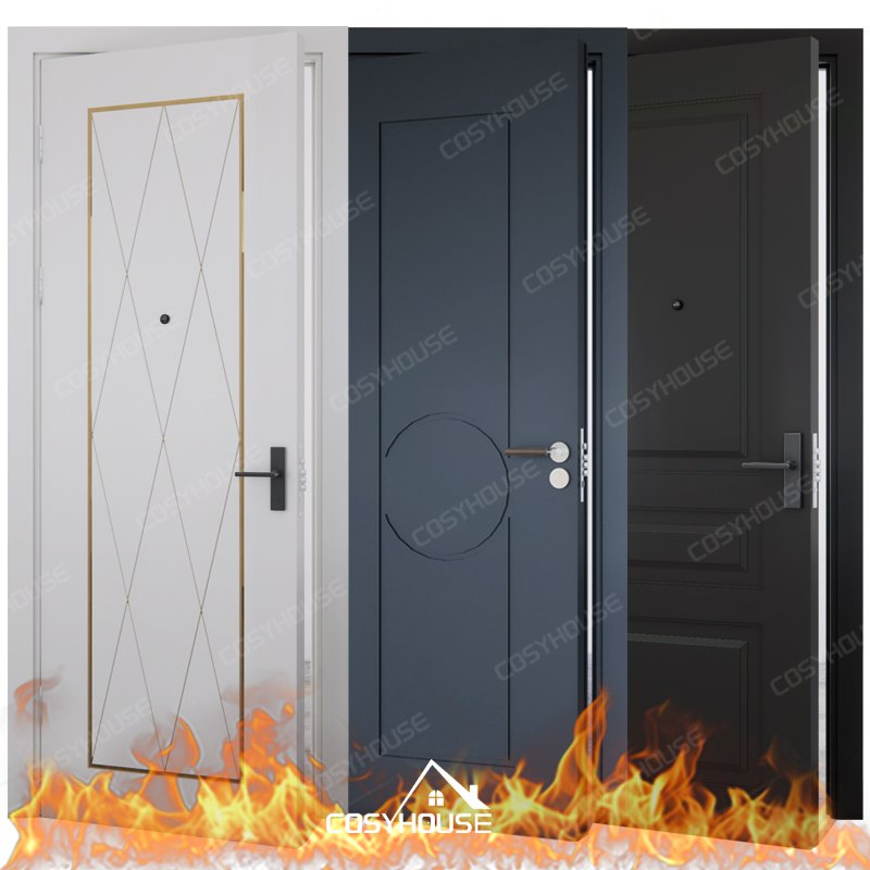 UL 10c/10b/Nfpa 80/En 16034/BS 476/as 1905.1 Certified 30 45 60 90 Minutes Fire Proof Soundproof Apartment Entrance Door Hotel Room Wooden Fire Rated Door