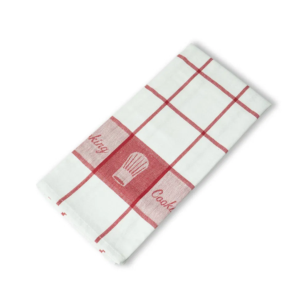 Custom Printed Lint Free Super Absorbent Cotton Linen Tea Towels for Kitchen