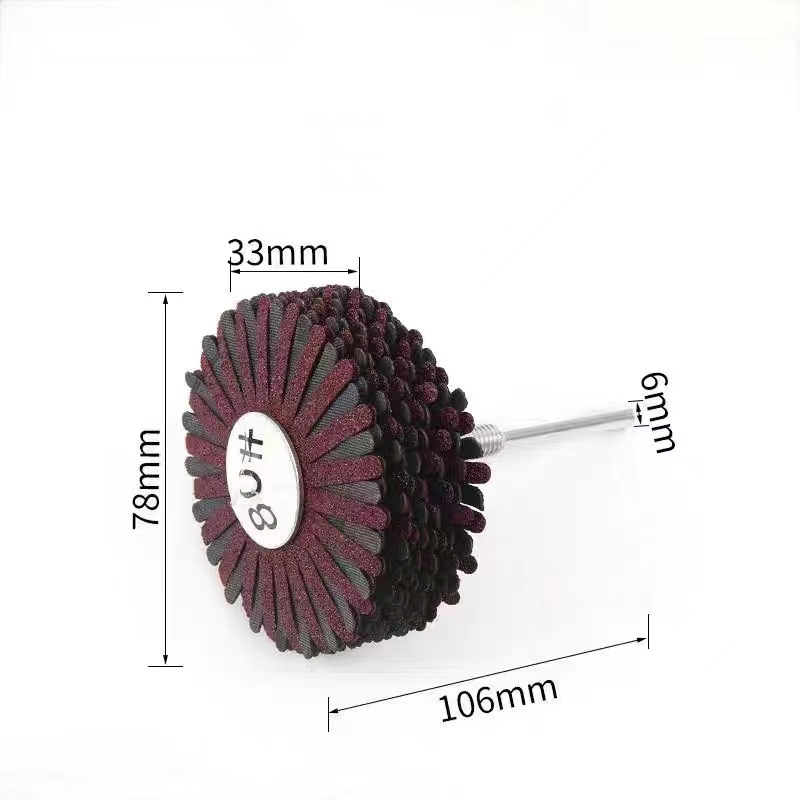Soft Cloth Grinding and Polishing of Concave Thousand-Page Wheels Brush