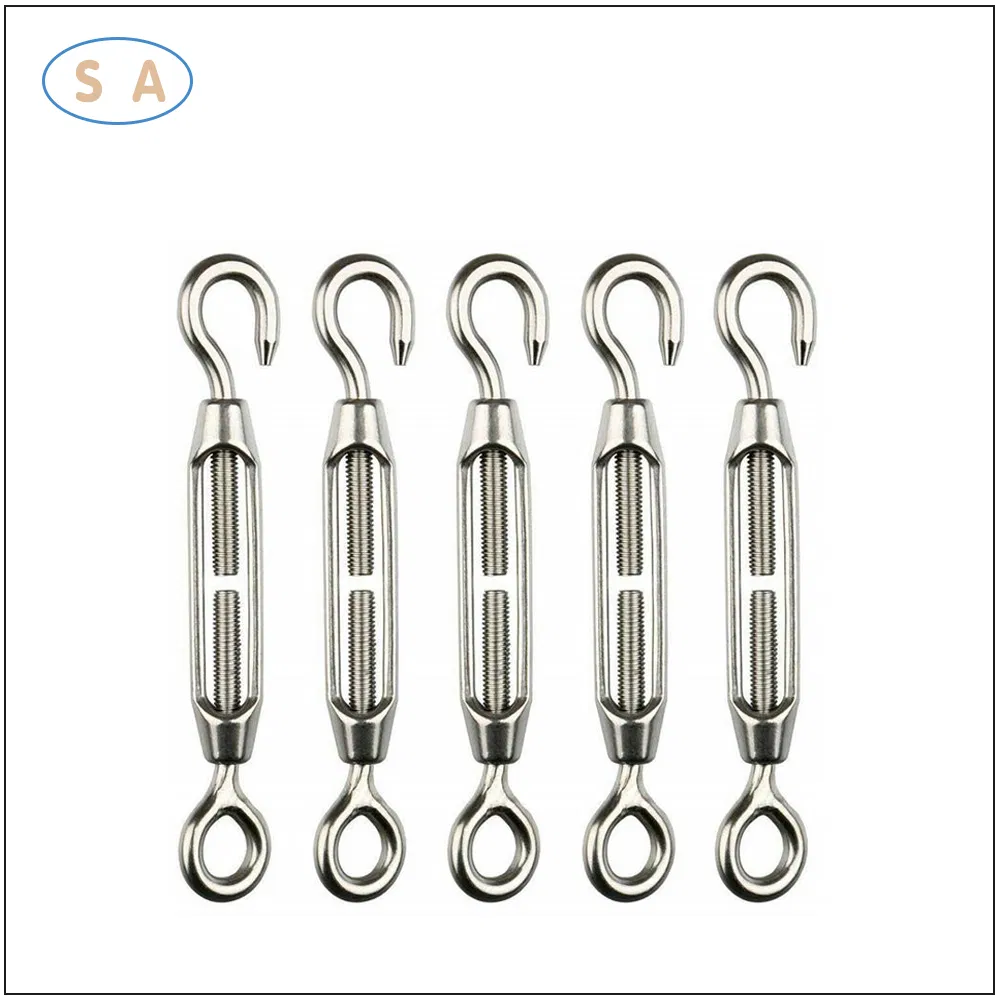 Hot Selling JIS Standard 304/316 Stainless Steel Turnbuckle with Eye&Hook