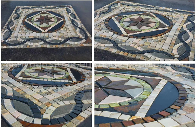 Directly Factory for Natural Flooring Slate Mosaic Pattern
