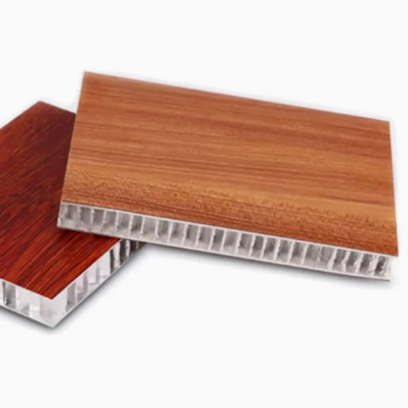 Aluminium Honeycomb Panel Wood-Like Sandwich Wall Panel De Pared Exterior Panel