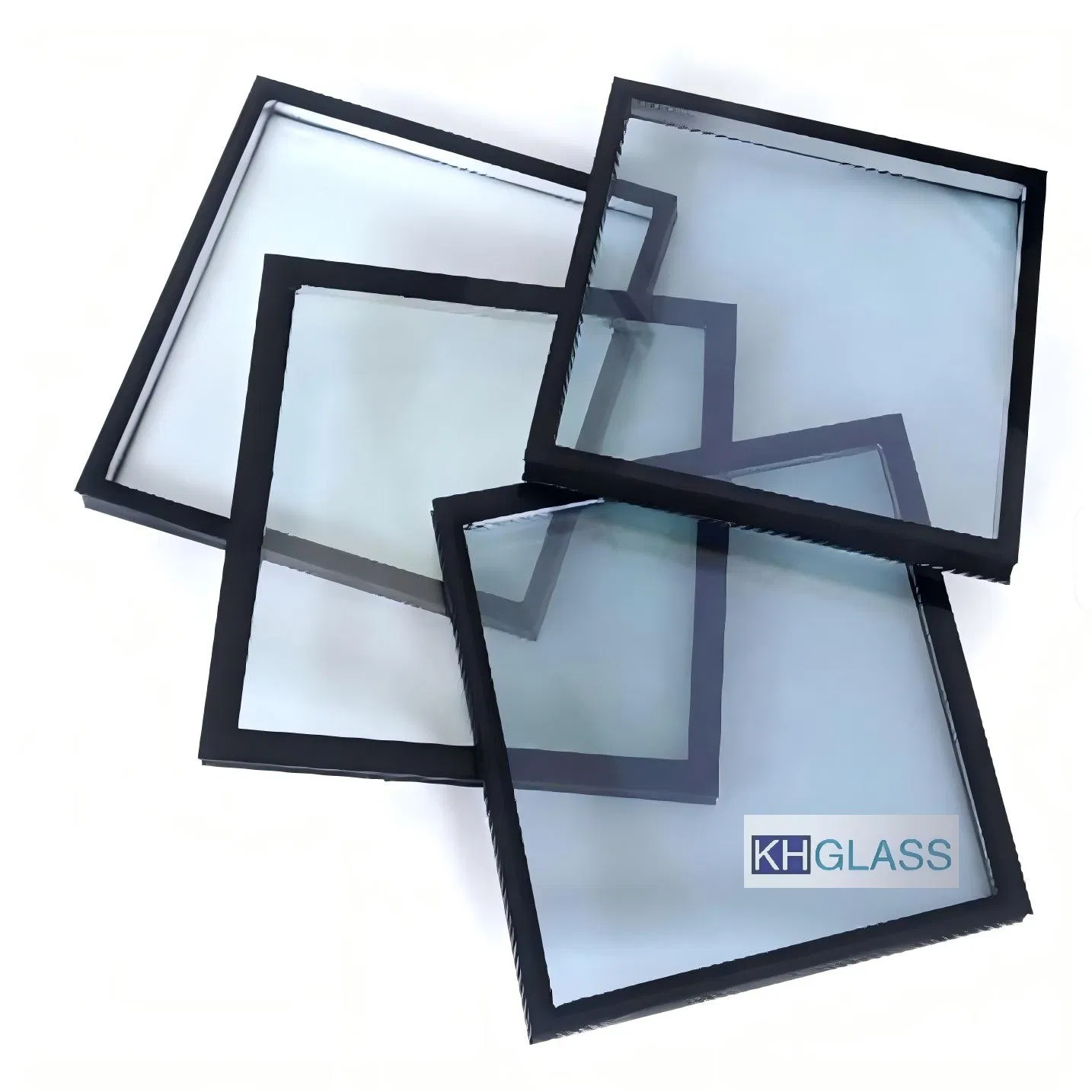 Insulated Glass with Curved Edges 9 Air Levels 10mm Thickness
