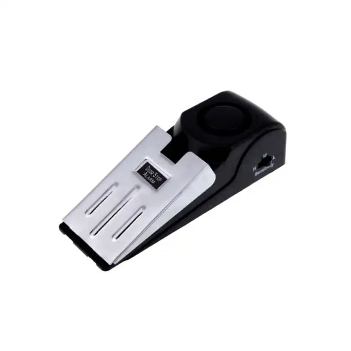 Home Portable Anti-Theft Safety Tool Floor 120dB Wedge Door Stop Alarm Stopper