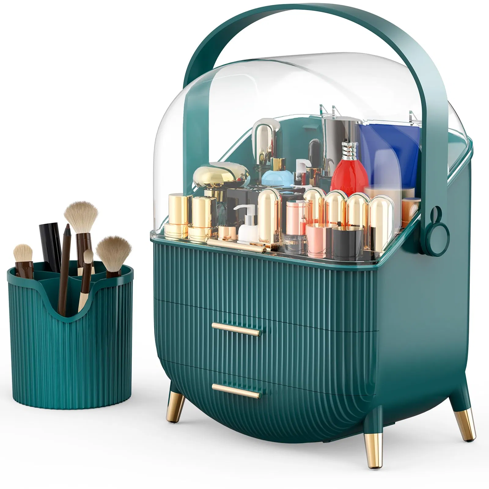 Makeup Organizer Countertop and Storage for Bathroom Vanity Portable Travel