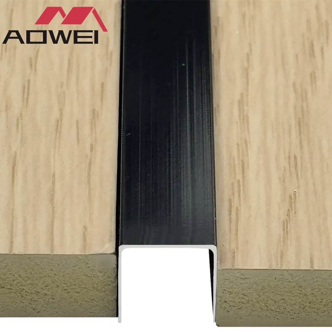 Premium Black Metal Accessories for WPC Flat Panel Edging Solutions