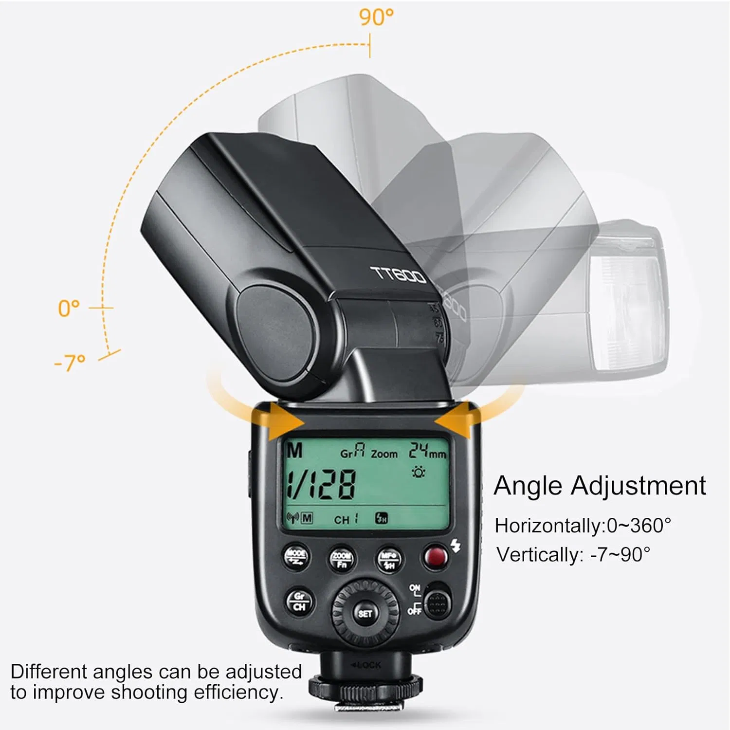 Вспышка Godox TT600 2.4G беспроводная для Canon, Nikon