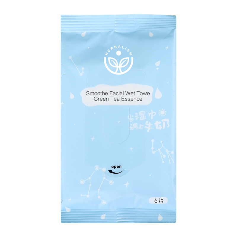 OEM Customized China Supplier High Quality Cotton Skin Care Cleaning Wet Wipes Towel 6/10/12 PCS