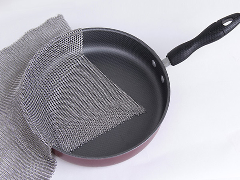 High Quality Cookware Stainless Steel Wire Chainmail Scrubber Factory