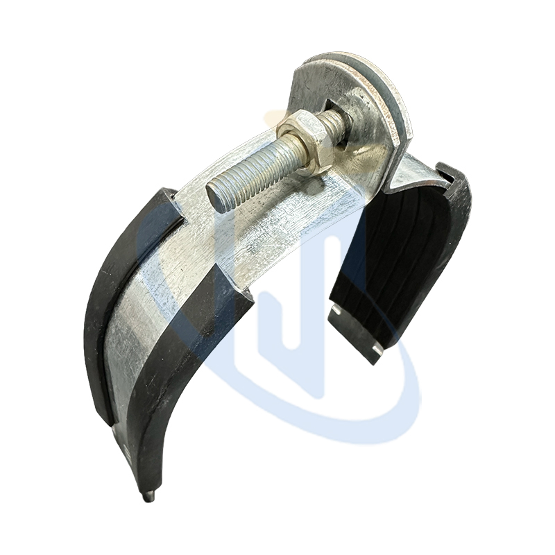 Industrial Adjustable 1/2"-12" Two-Piece Galvanized Steel Pipe Clamp Fitting