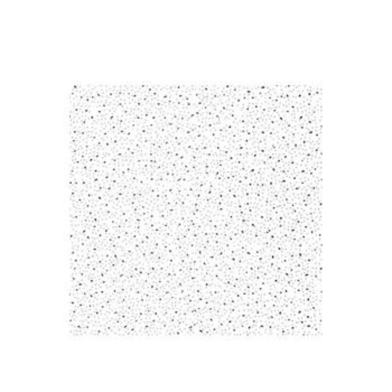 Acoustic PVC Laminated Mineral Fiber Gypsum Ceiling Tile for Commercial Drop Suspended Grid