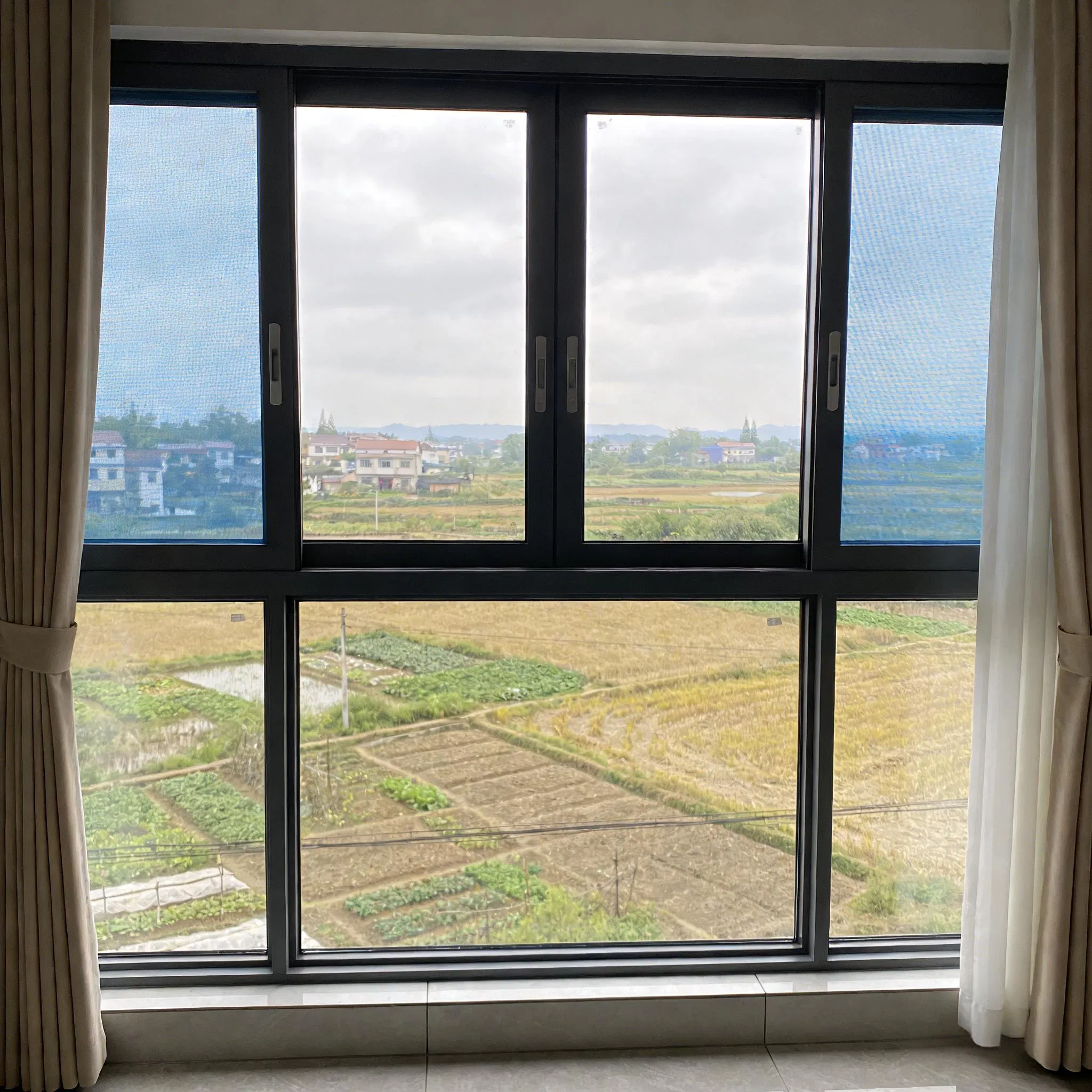 High-Quality 6061-T6 Aluminum Sliding Window with Anodized Coating