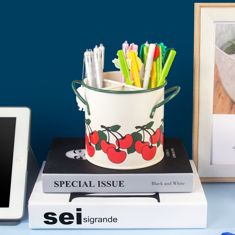 Iron Cutlery Rack Chopsticks Bucket Stationery Spoon Holders Storage Bucket