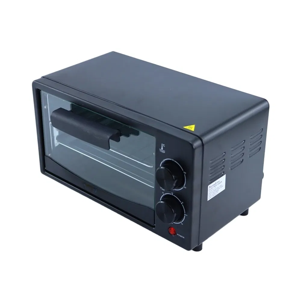 Electric Countertop Oven with Temperature Control, No Timer Viewing Window, Even Heating and Household