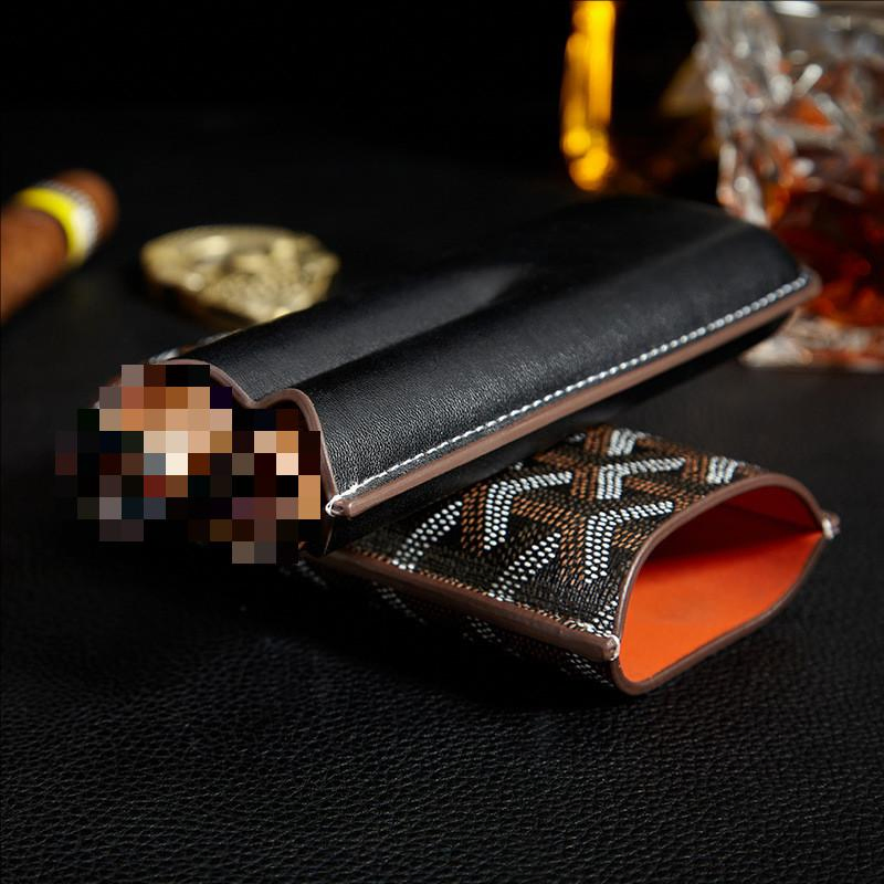 Ea452 Men Custom Travel Printing Case Portable Hold 2 Mini Personalize Storage Microfiber Cigar Cases