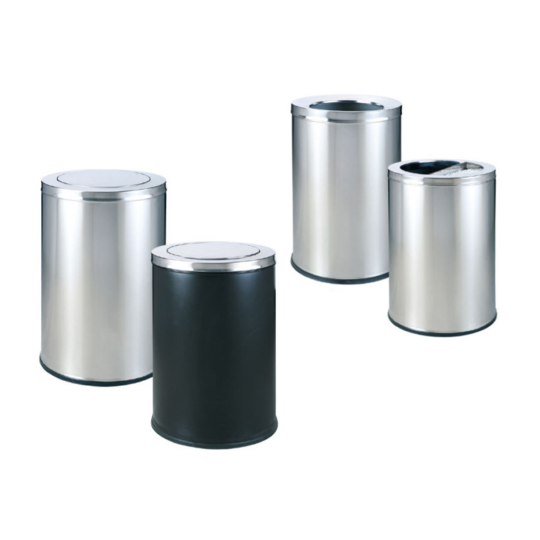 Hot Selling Outdoor High-Quality Hotel Trash Can Metal Waste Bin for School