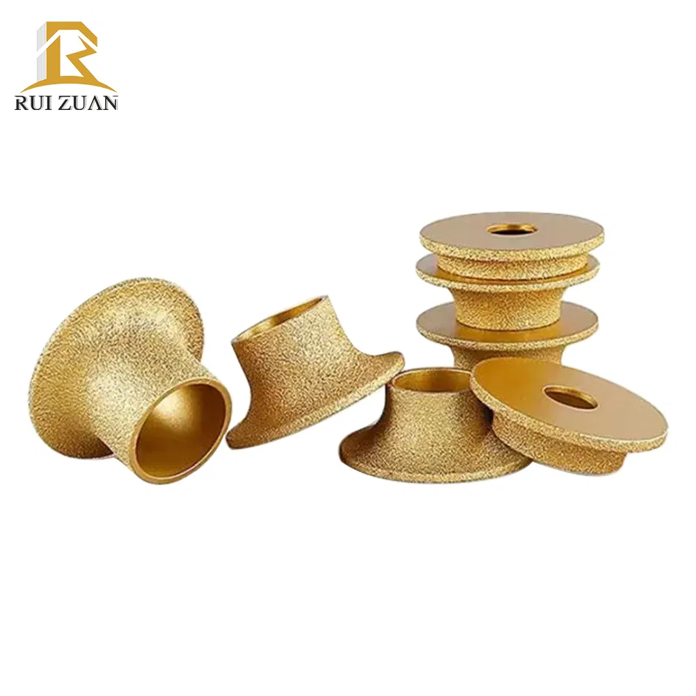 Diamond Polishing Profile Wheel for Marble Vacuum Brazed Concrete Masonry Diamond Slotting Edging Grinding Router Bit