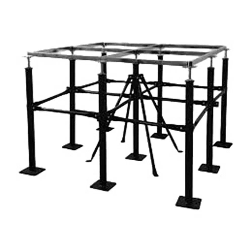 Lingding Anti-Seismic Design Galvanized Steel Solid Stringer Reinforced Business Pedestal