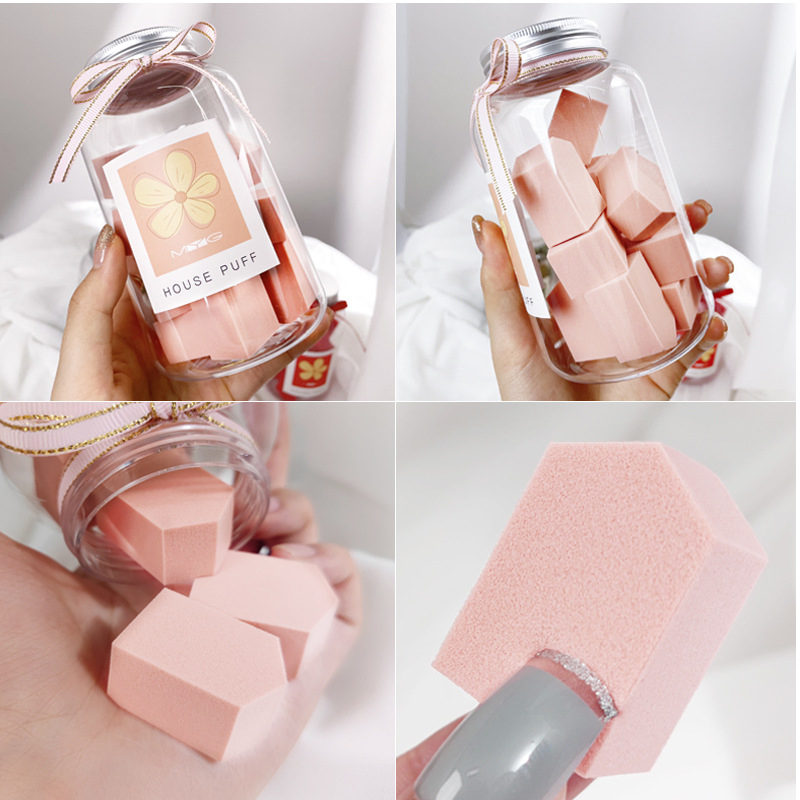 Wholesale 12PCS One Bottle Powder Puff Egg Sponge Cosmetic Puff Make up Foundation Makeup Sponge