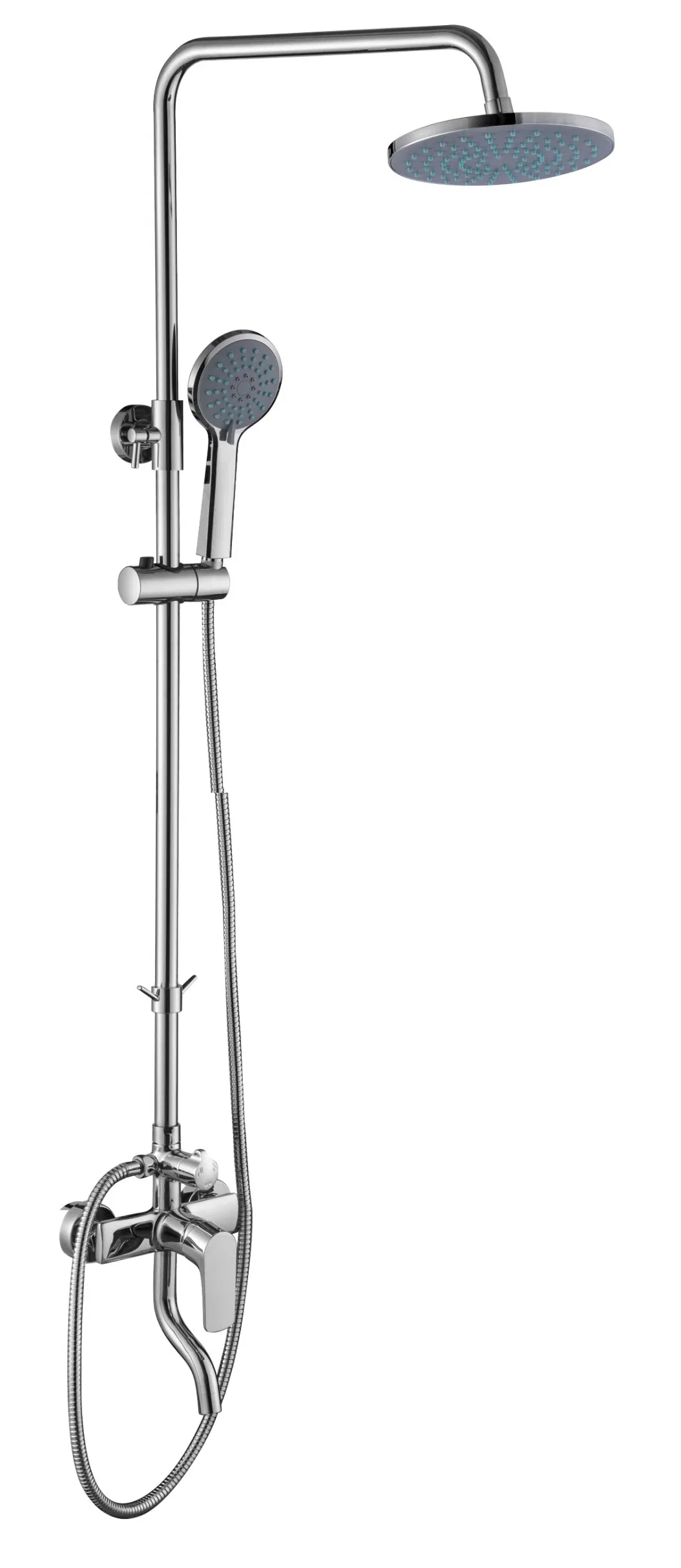 3 Way Functions High Pressure Single Handle Brass Shower Bar Shower Panel Shower Faucet Shower System Rainfall Shower Set with Spout