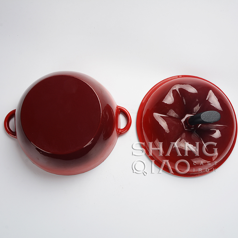 Кастрюля-кокот в форме перца, чугунная эмалированная