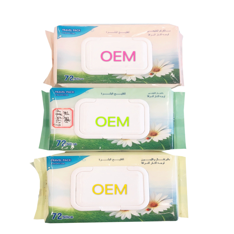 Nonwoven Fabric Material Reusable Baby Wipes with Cover Lid A Grade