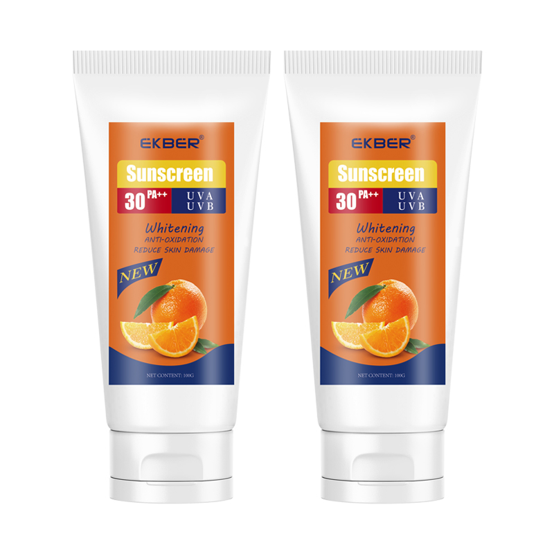 Amazon Hot Ekber Best Face Care Mineral & Eco Friendly Sunscreen Gel Centella Extract SPF30++ Sensitive Sunscreen