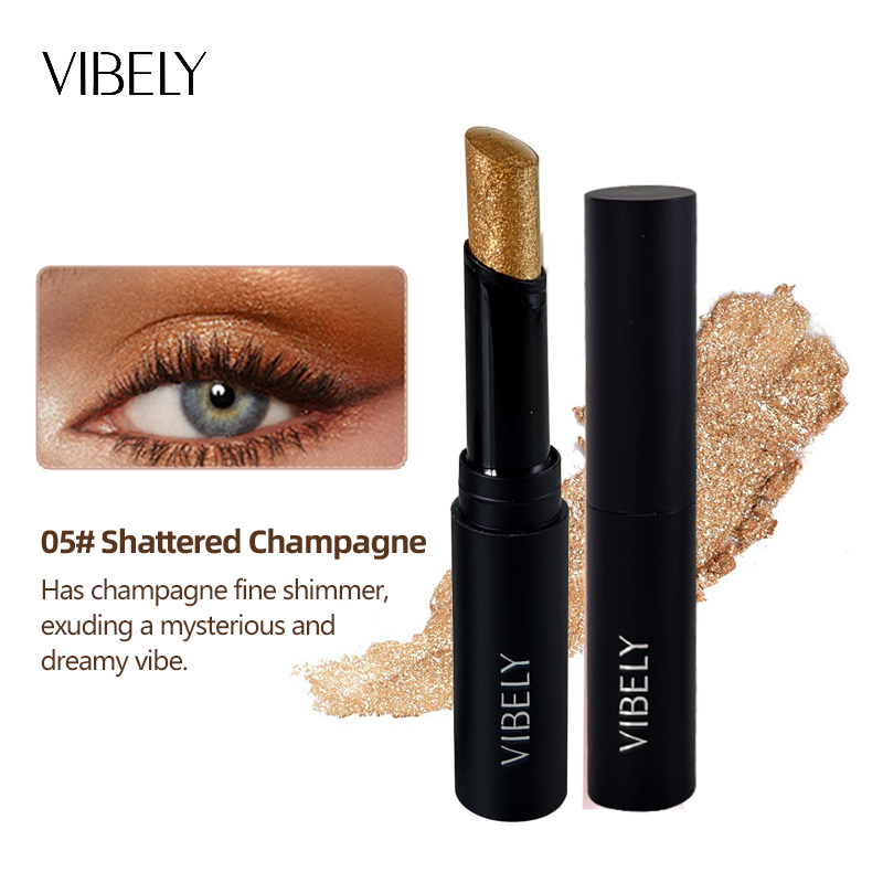 Private Label Waterproof Pearlescent Eye Shadow Pencil Shimmering Glitter Eyeshadow Stick