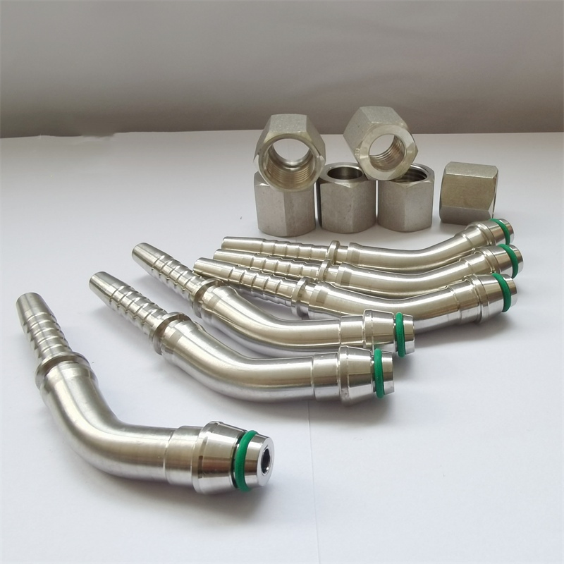 45 Degree Hose Coupling O Ring Fitting for Yellow Rubber Hose