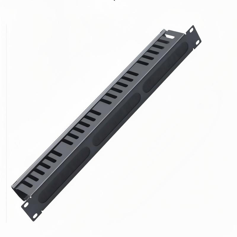 19-Inch Metal Cable Management Holder Rush Type with Ring