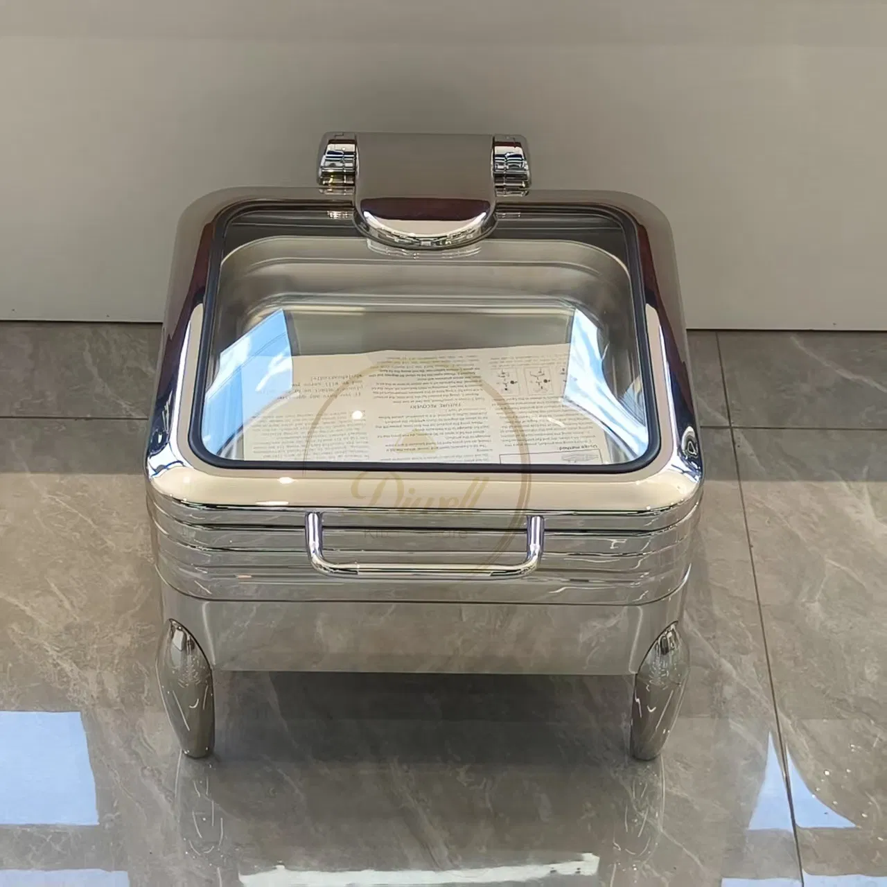 Catering Equipment Stainless Steel 304 Chaffing Dish Square Shape Chafer Dish Buffet Chafing Dish for Hotel Restaurant