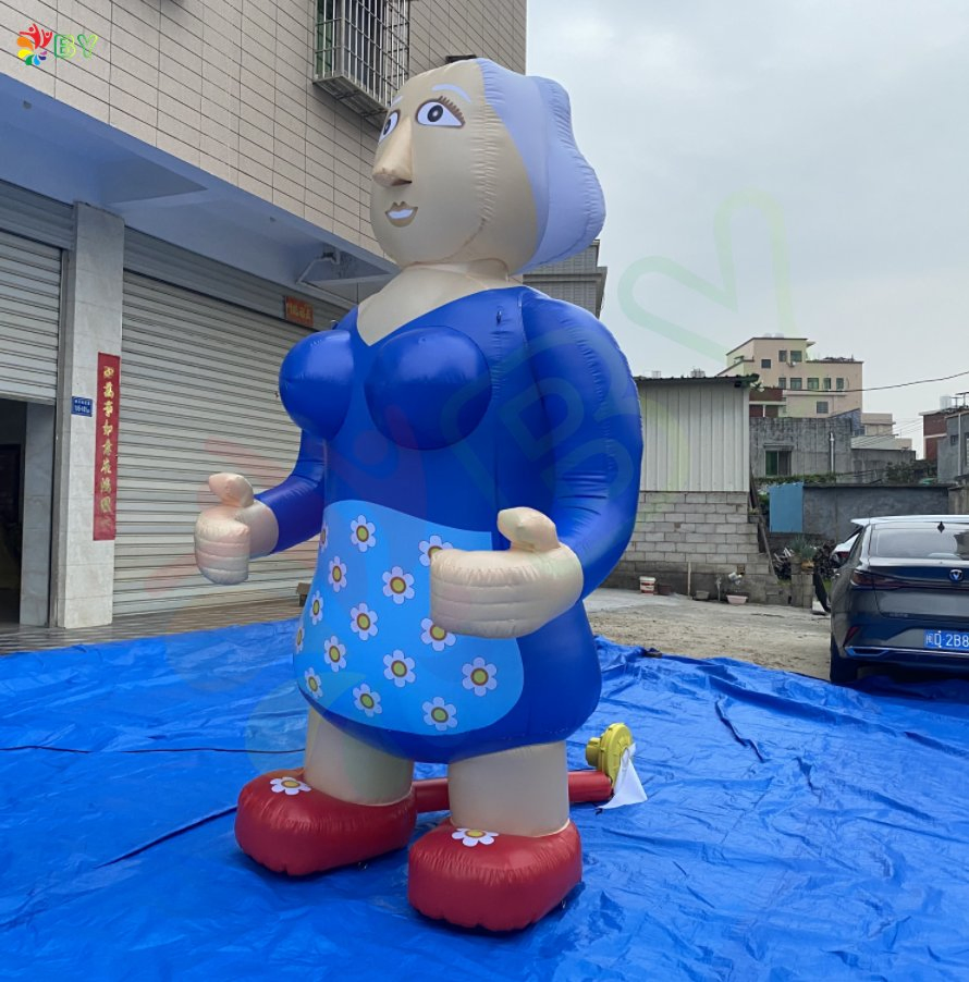 Large Advertising Inflatable Sarah Cartoon, Abraham Cartoon