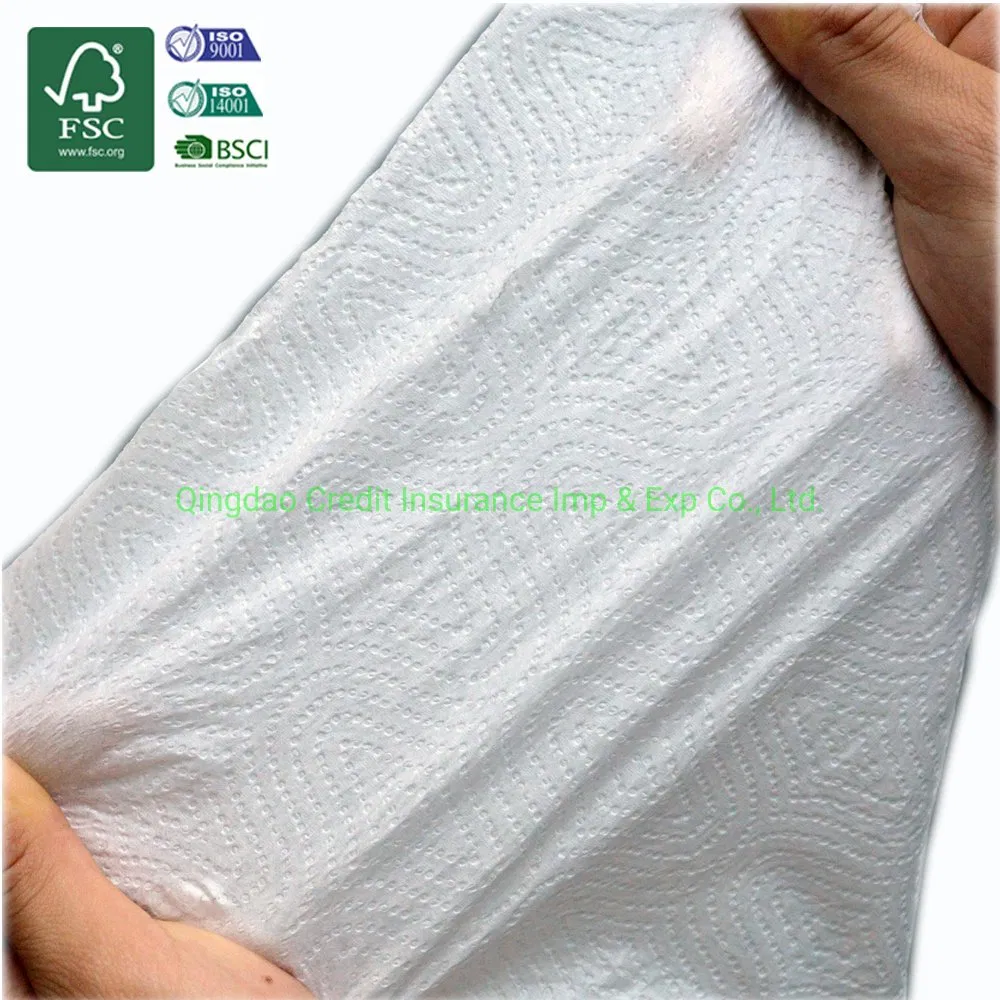 Customized Logo Bamboo Pulp/Wood Pulp/Mixed Pulpdis Posable Kitchen Tissue Paper