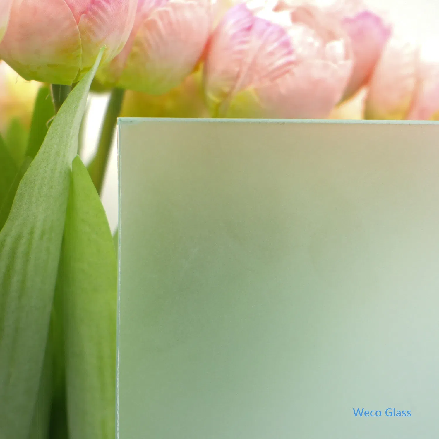 China Decorative Clear Tinted Patterned Building Frosted Glass Acid Etched Glass