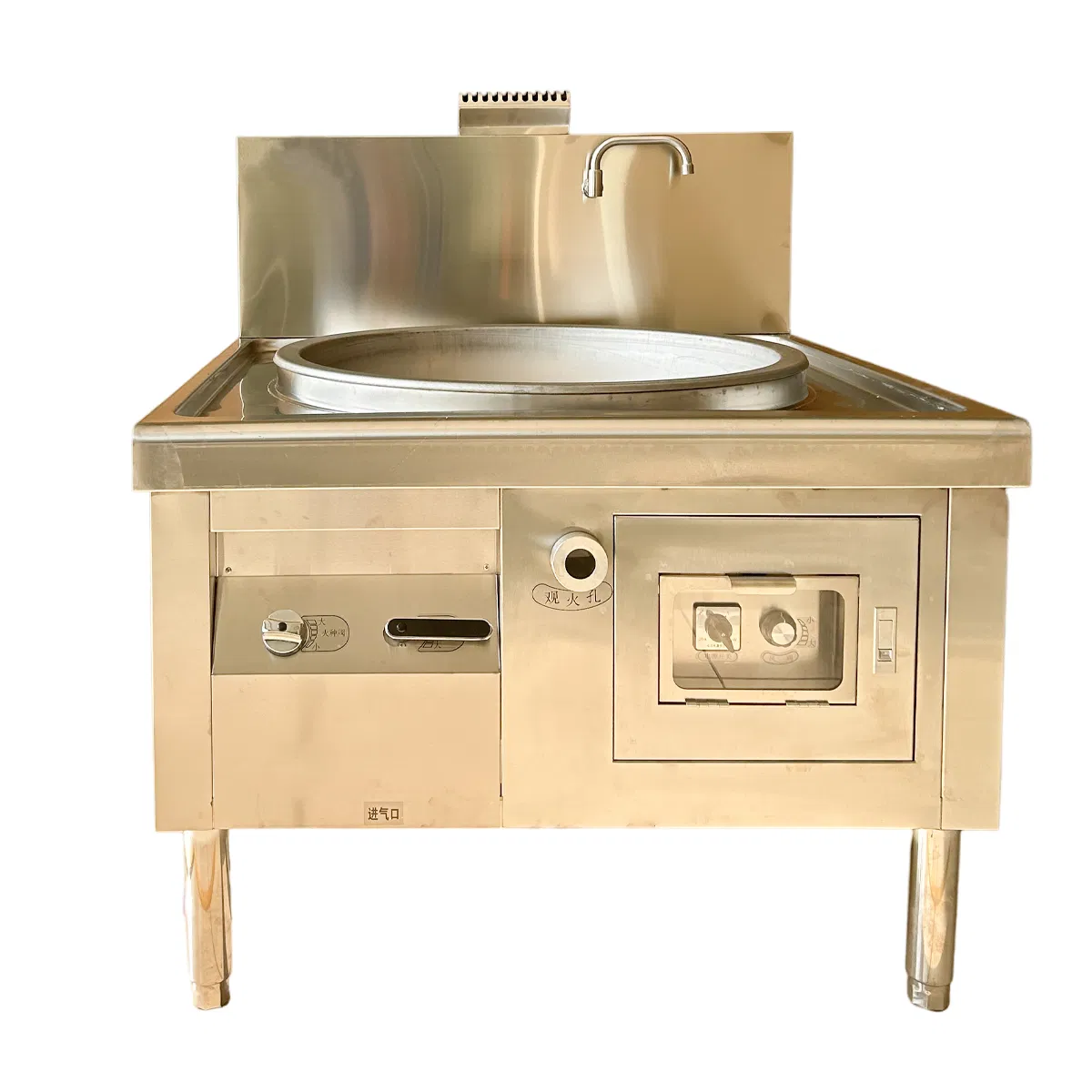 High Efficiency Stir-Frying Stainless Steel Gas Stove for Restaurants