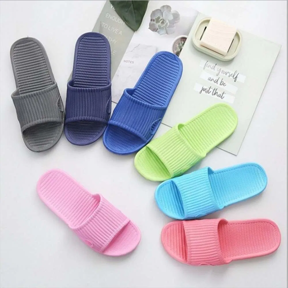 Custom Logo Various Color Half Pack Convenient Slippers in Black/White/Pink/Blue/Yellow/Green/Orange Made of EVA Material for Women/Man/Kid in The Hotel/SPA