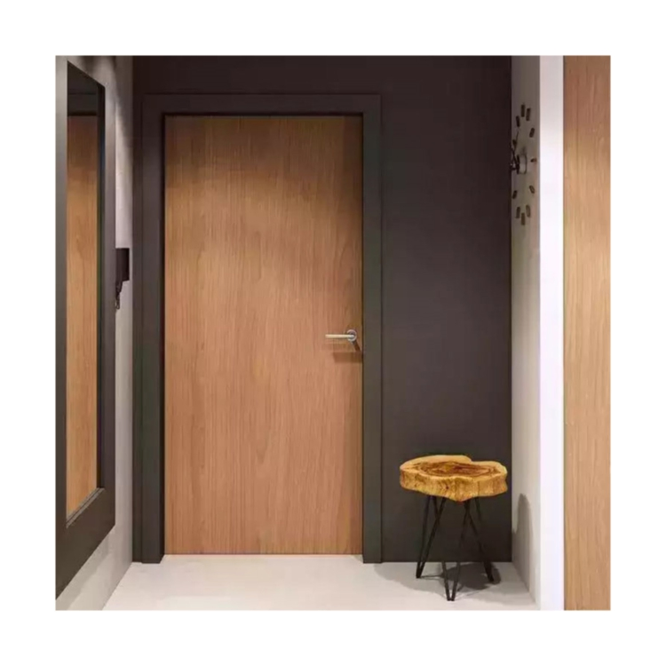 Foshan Factory Wooden Door Sliding Pocket Doors Soundproof Interior Barn Doors