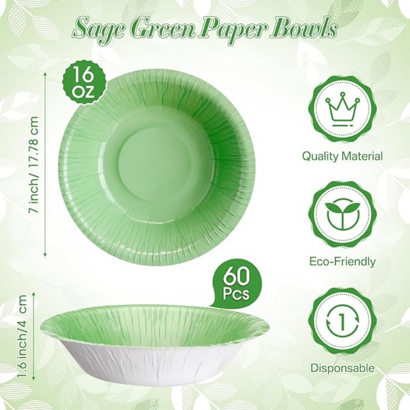 Vibrant 16 Oz Grass Green Snack Bowl for Parties