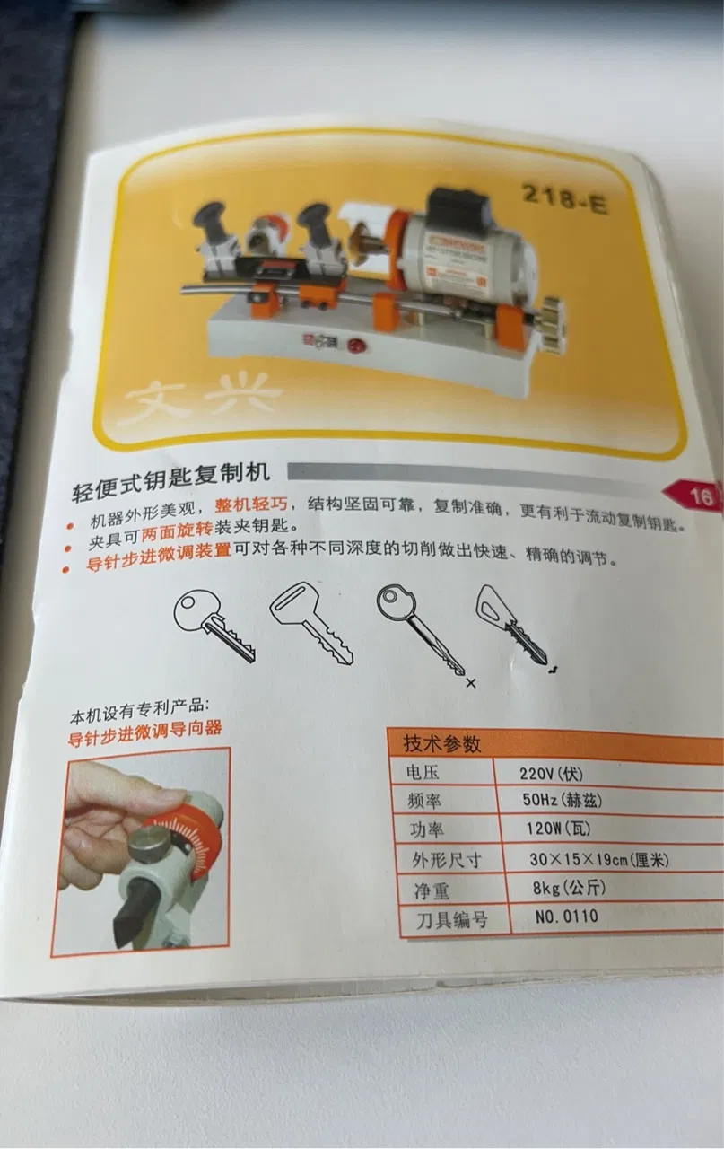 Promotion New Version 218e Key Cutting Machine