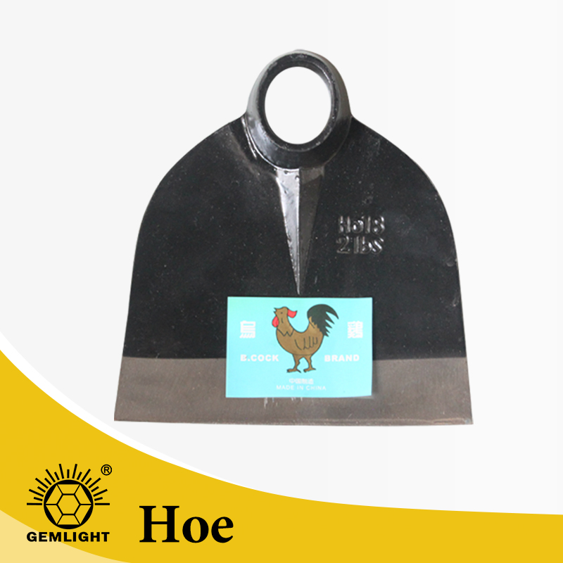 Black Steel Garden Hoe for Digging and Cultivating