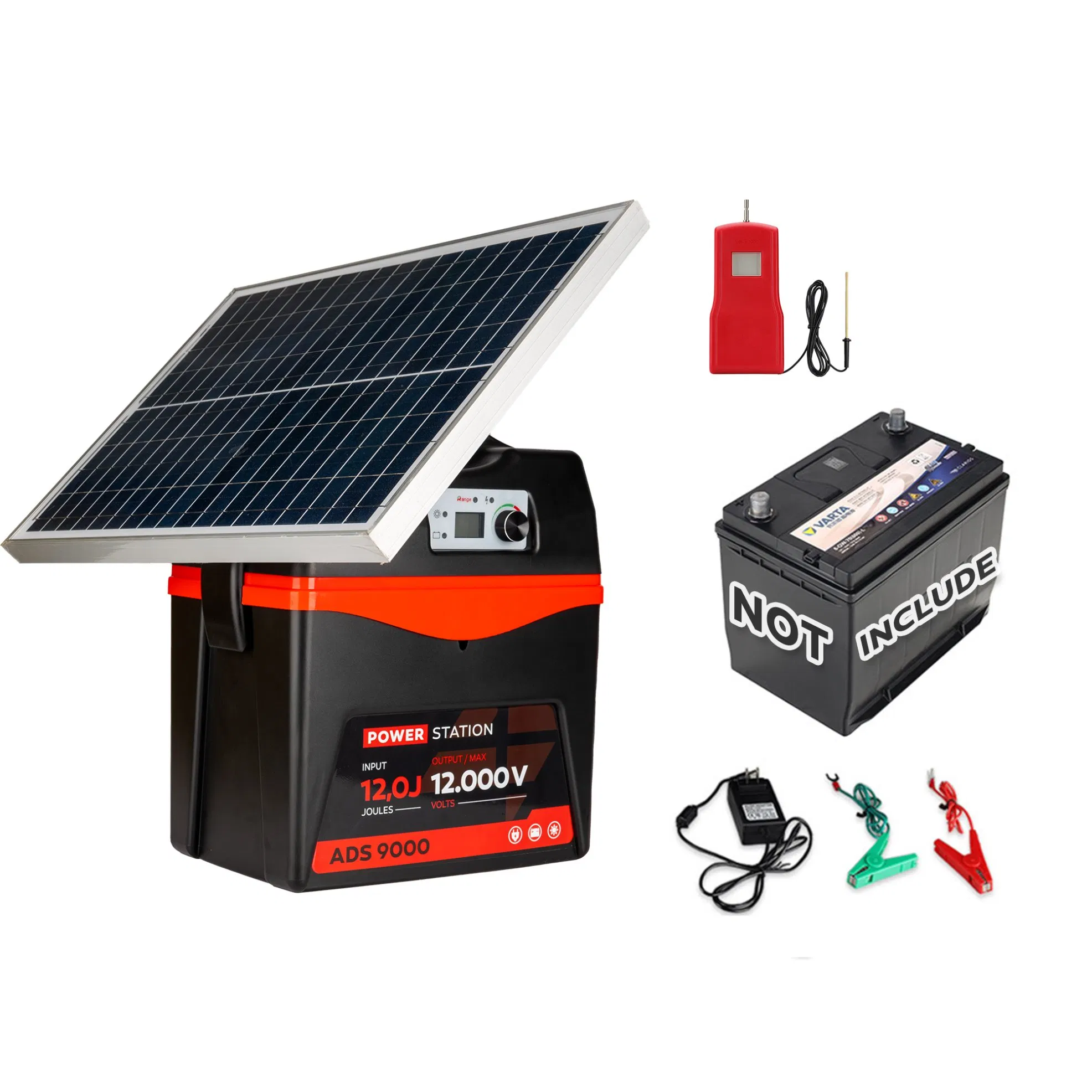 Solar Power Electric Fence Energizer Electric Fence Energizer for Cattle/Sheep/Elephant