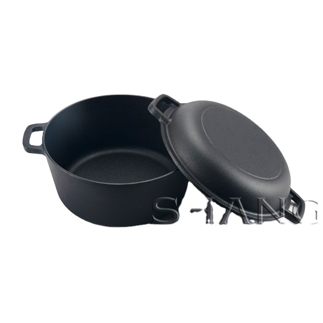 Чугунная голландская печь 2 в 1, 5 кварт