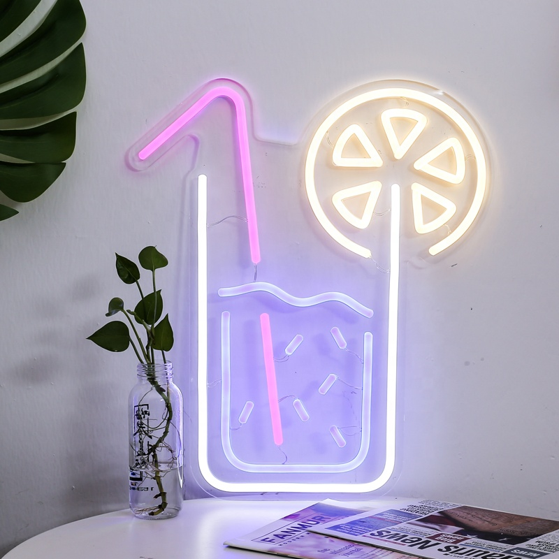 Custom Flexible LED Neon Sign Luminous Acrylic Letter Colorful Party Decor