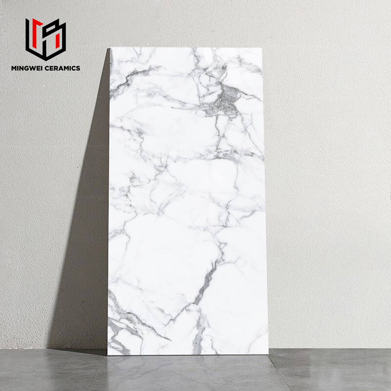 600/1200mm Kaka White Light Glossy Marble Texture Tile Factory, for Floors and Walls, with High Quality and Competitive Prices. 24 × 48 Matte, White Desig