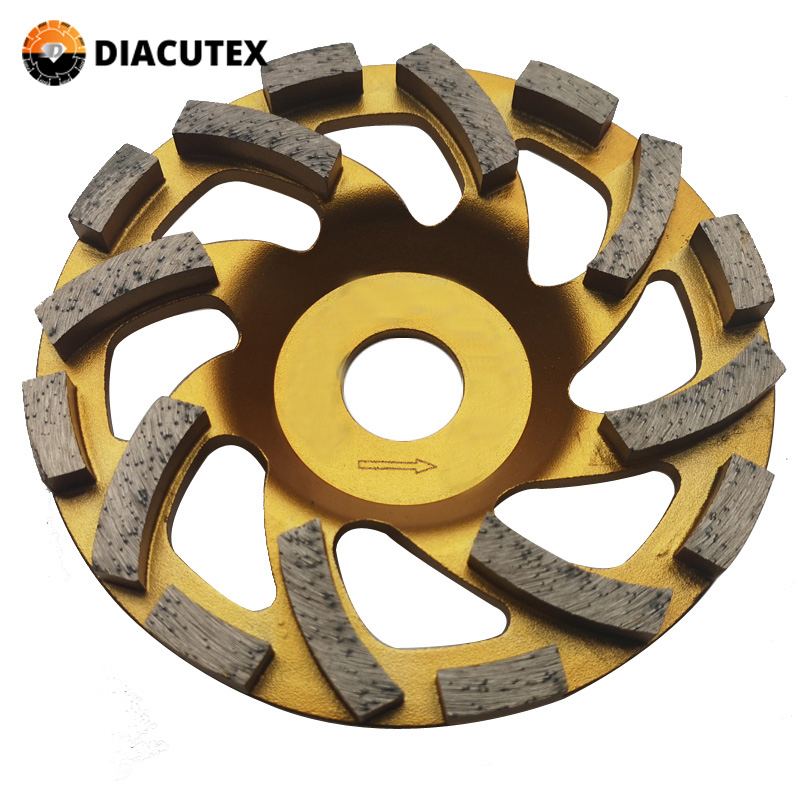 125mm Turbo Fan Segment Diamond Cup Grinding Wheel for Concrete